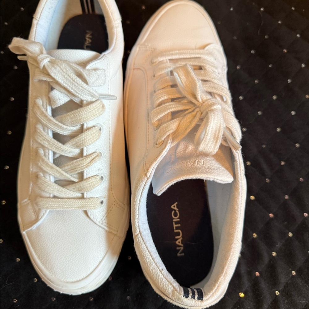 Nautica Women's Classic White Sneakers